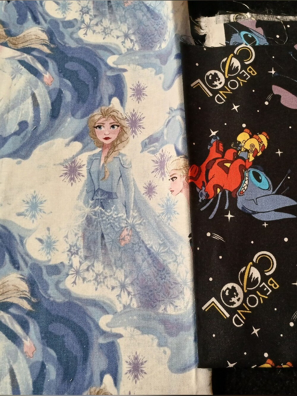Disney Frozen Stitch Cotton Craft Fabric Remnants